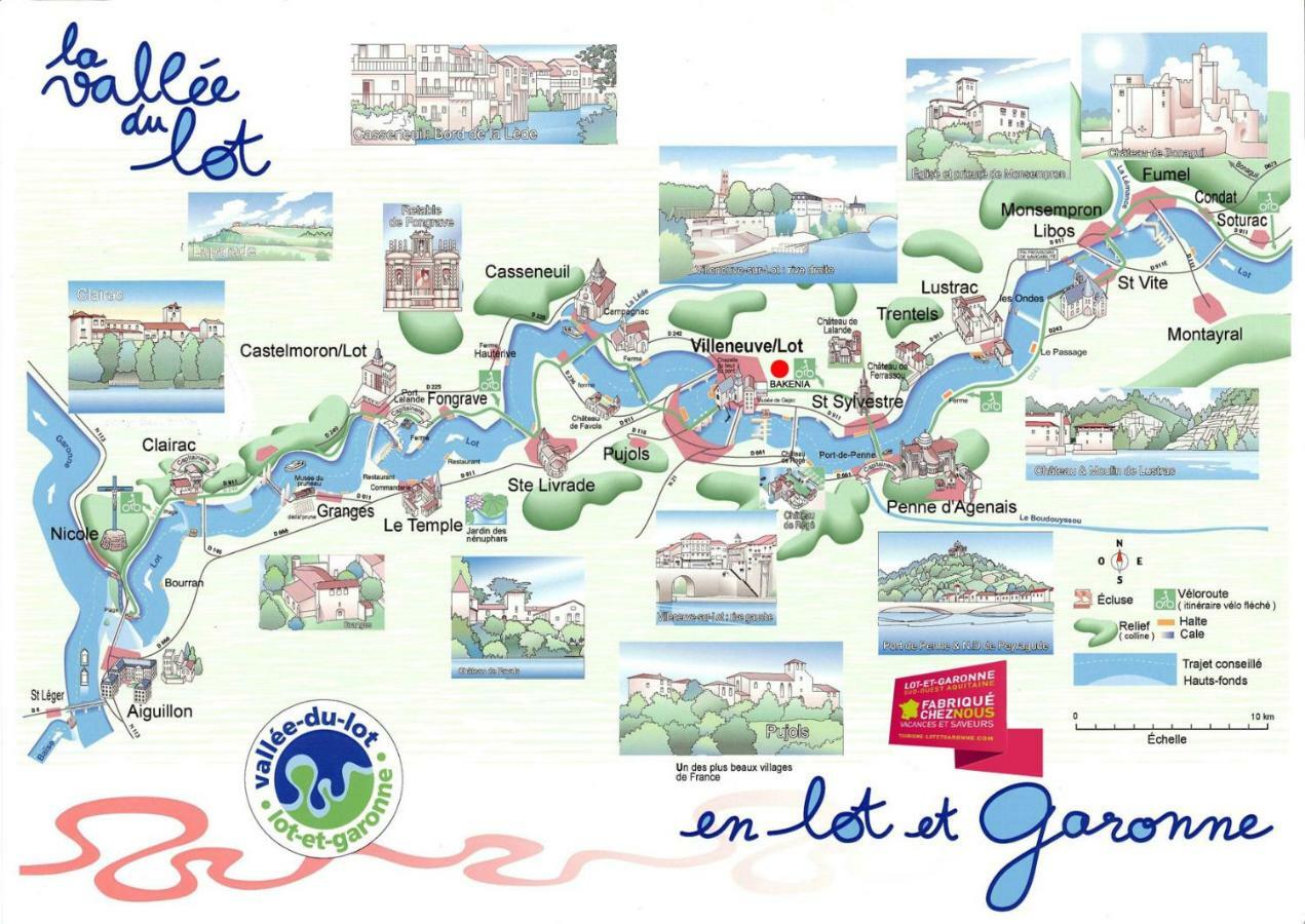 Gites La Bakenia Villeneuve-sur-Lot Exterior photo
